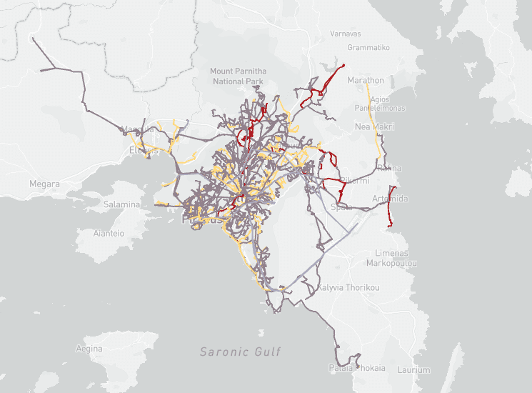 athens bus lines visualizer